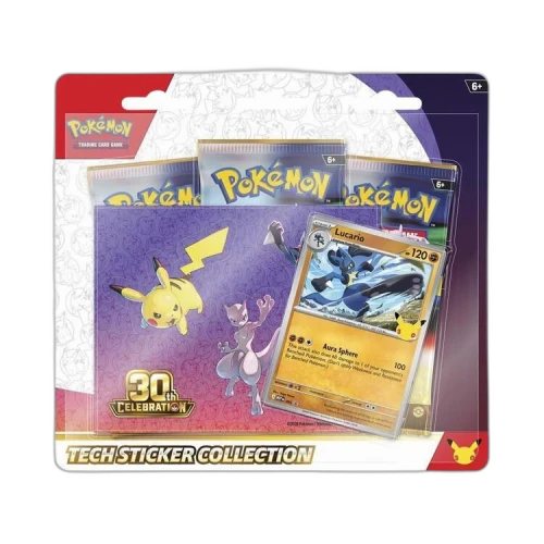 Pokémon 30th Celebration Tech Sticker Collection 'Lucario'
