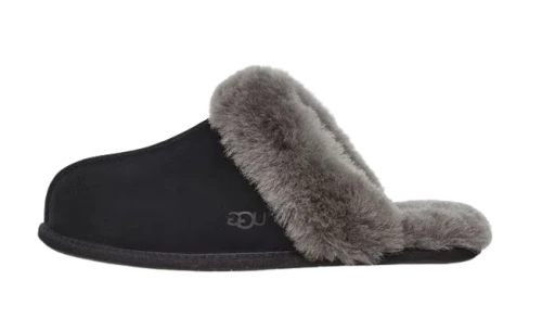 UGG Scuffette II Slipper Black Grey (Women's)