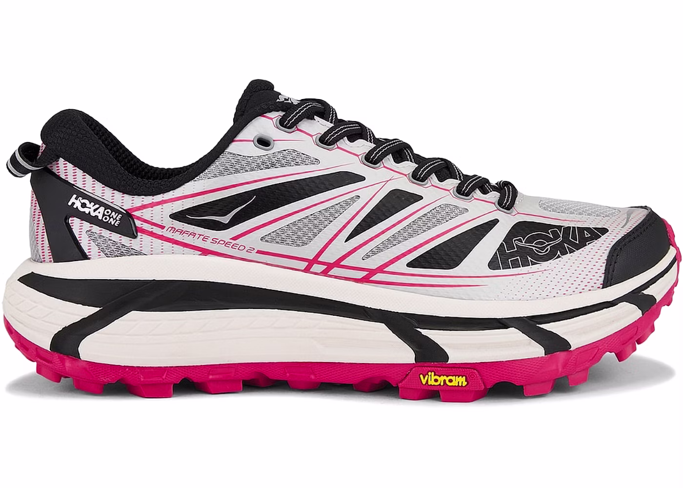Hoka One One Mafate Speed 2 Galactic Grey Ruby Red
