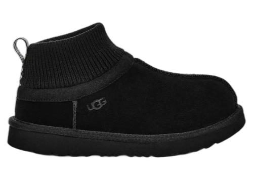 UGG Classic Ultra Stretch Cuff Slipper Black (Kids)