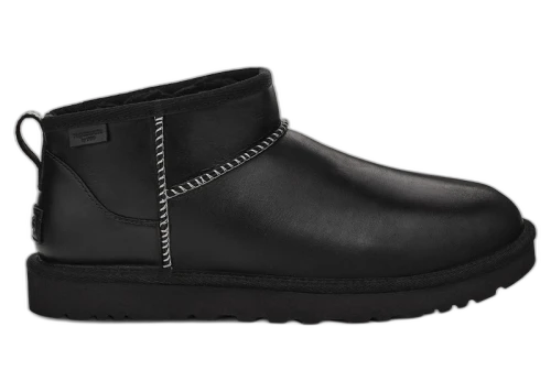 UGG Classic Ultra Mini LTHR Regen Boot Black