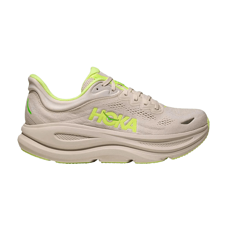 Hoka One One Bondi 9 Grout Neon Yuzu