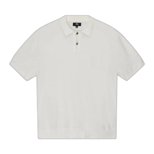 Stussy Textured SS Polo Sweater Bone
