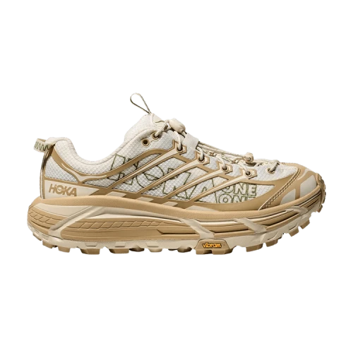 Hoka One One Mafate Three2 Wordmark Khaki Oatmilk