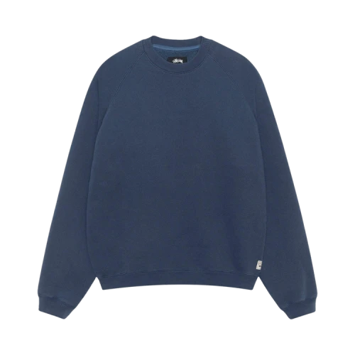 Stussy Fleece Raglan Crew Navy