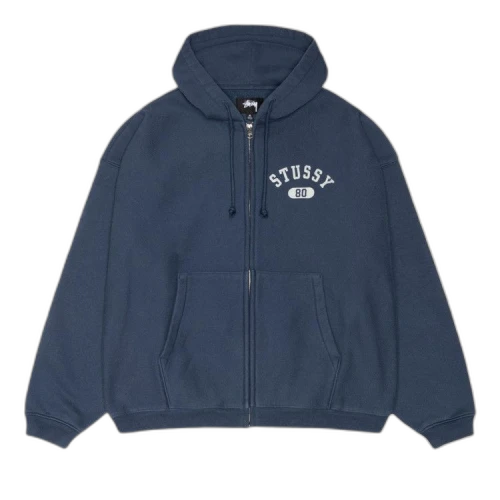 Stussy Varsity Zip Hoodie Navy