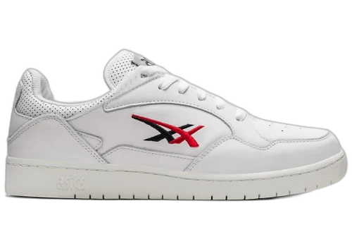 ASICS Skycourt White Electric Red Black