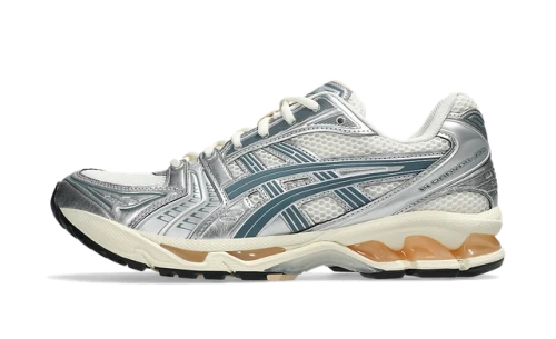 ASICS Gel-Kayano 14 Birch Pure Silver Teal Gold