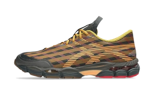 ASICS US8-S Gel-SJ33 Kiko Kostadinov Black Coffee Orange Lily