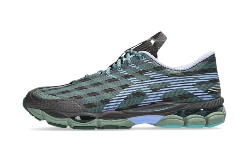 ASICS US8-S Gel-SJ33 Kiko Kostadinov Roasted Coffee Periwinkle