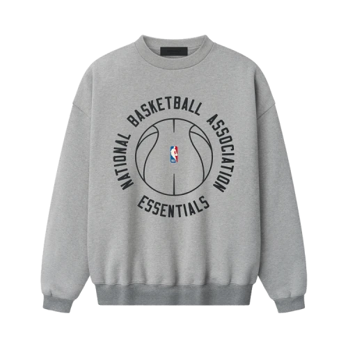 Fear of God Essentials NBA x Barkley Hendricks 90s Crewneck Concrete Heather