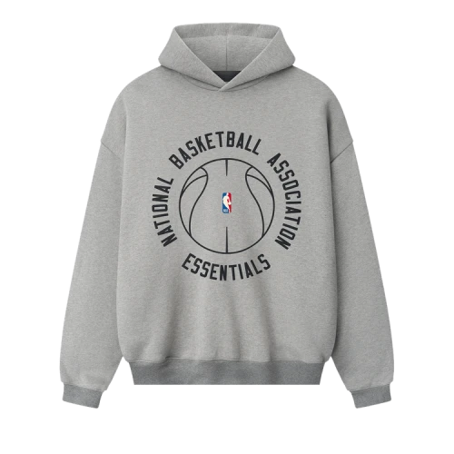 Fear of God Essentials NBA x Barkley Hendricks 90s Hoodie Concrete Heather