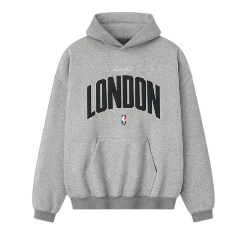 Fear of God Essentials London 90s Hoodie Concrete Heather