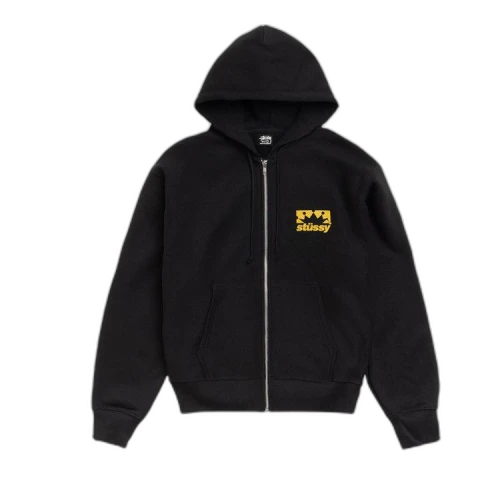 Stussy Box Crown Zip Hoodie Black