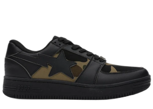 Bape 1st Camo Bape Sta Low Black