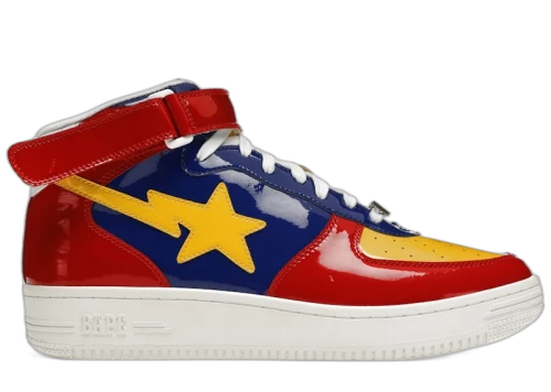 A Bathing Ape Bape Sta Mid Red Yellow Blue (2020)