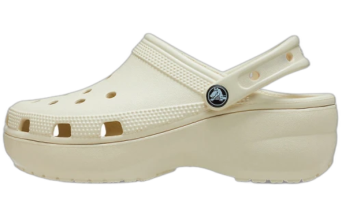 Crocs Classic Platform Clog Bone (Women's)