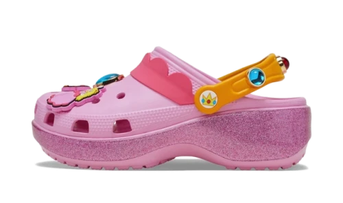Crocs Classic Platform Clog Super Mario Bros. Princess Peach (Women's)