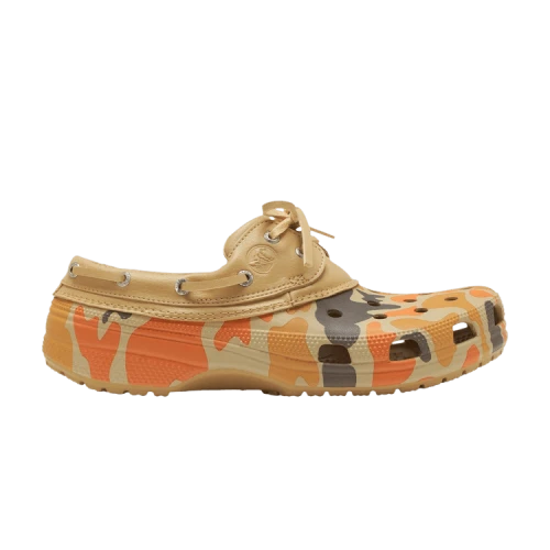 Crocs Classic Boat Clog Duck Camo Tan Orange