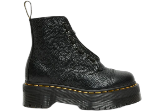 Dr. Martens Sinclair Leather Platform Boots Black Milled Nappa (Women's)