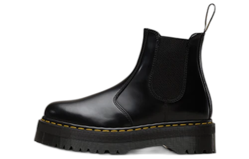 Dr. Martens 2976 Polished Smooth Platform Chelsea Boot Black