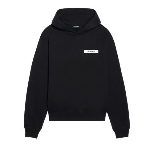 Jacquemus Le Hoodie Gros Grain 'Black'