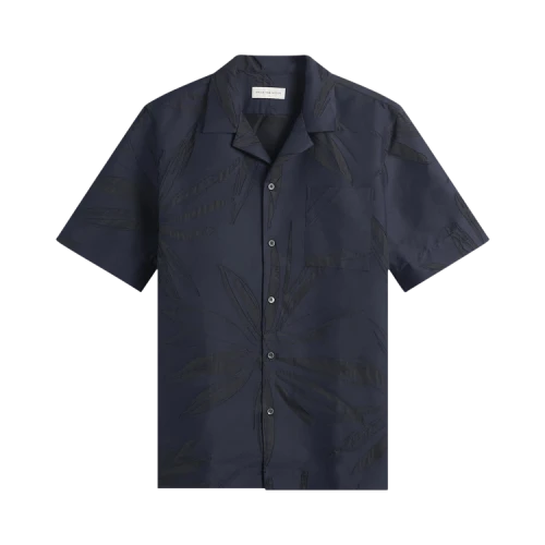 Dries Van Noten Spikey Flower Devoure Shirt 'Navy'
