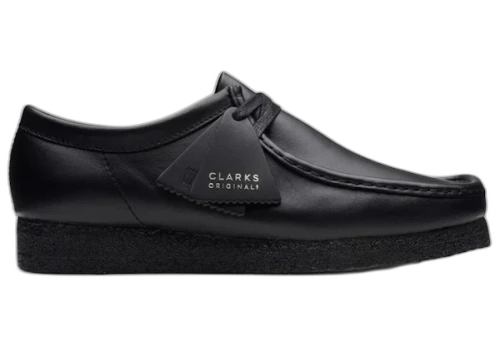 Clarks Originals Wallabee Boot Triple Black Leather