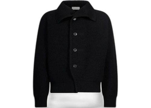 Dries Van Noten Mock-Neck Cardigan Black
