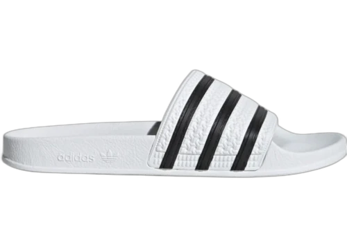 adidas Adilette White Core Black White