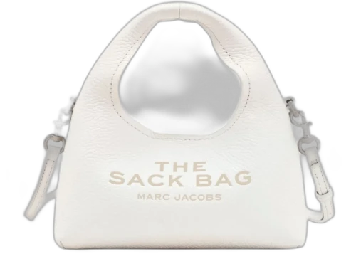 Marc Jacobs The Micro Crossbody Sack Leather The Items Slg White