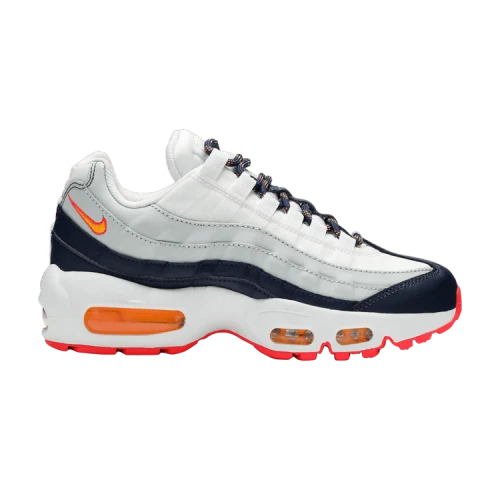 Nike Air Max 95 Midnight Navy Pure Platinum Laser Orange (Women's)