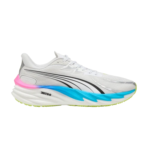 Puma Velocity Nitro 4 White Ultra Blue Poison Pink