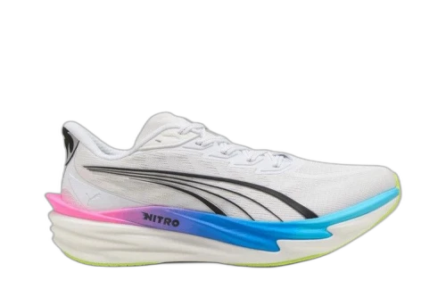 Puma Deviate Nitro 4 White Poison Pink Ultra Blue