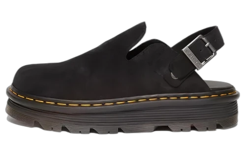 Dr. Martens Zebzag Suede Slingback Platform Mule Black