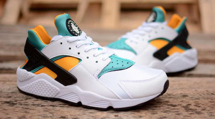 Nike Air Huarache White Turquoise Gold