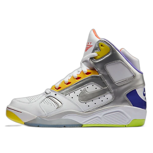 Nike Air Flight Lite High White/Metallic Silver-Hyper Grape