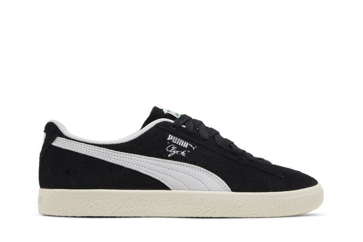Puma Clyde Hairy Suede Puma Black Frosted Ivory
