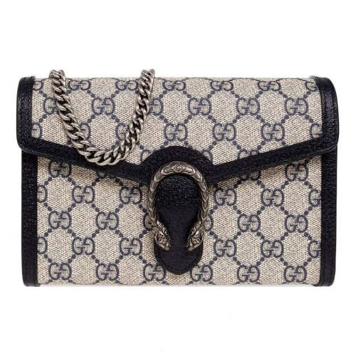 Gucci Dionysus GG Mini Chain Wallet 'Beige/Blue'
