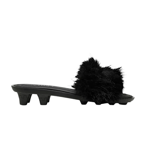Puma Cat Cleat Sandals Fenty Chic Fur Black (Women's)
