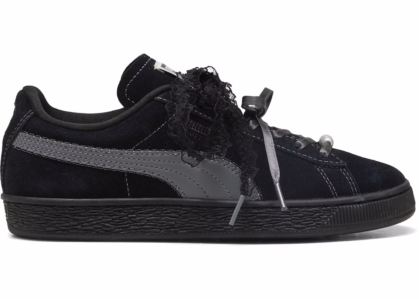 Puma Suede Bloom Black Slate Sky (Women's)