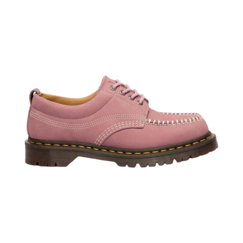 Dr. Martens Lowell Nubuck Moc Toe Shoes Dusty Rose Pink