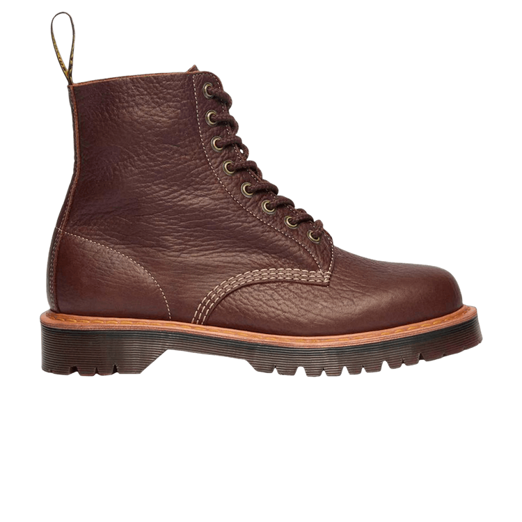 Dr. Martens 1460 Wild Grain Leather Boots Sepia Brown