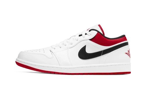 Jordan 1 Low White University Red Black