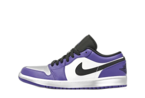 Jordan 1 Low Court Purple White