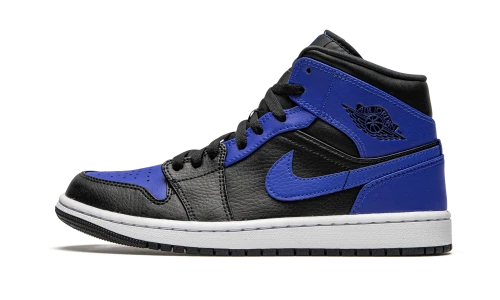 Jordan 1 Mid Hyper Royal Tumbled Leather