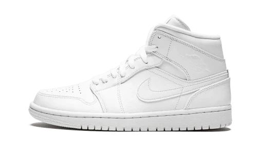 Jordan 1 Mid Triple White (2019)