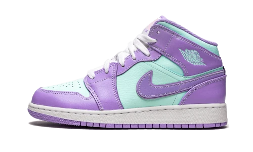 Jordan 1 Mid Purple Aqua (GS)