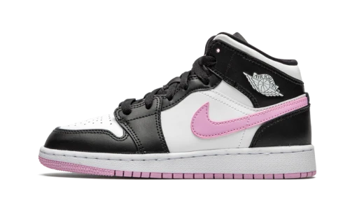Jordan 1 Mid White Black Light Arctic Pink (GS)