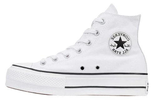 Converse Chuck Taylor All Star Hi Platform White Black (Women's)